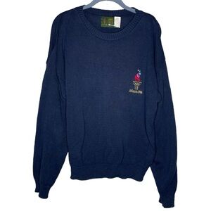 Vintage champion 1996 Olympics sweatshirt Atlanta USA navy blue crewneck medium